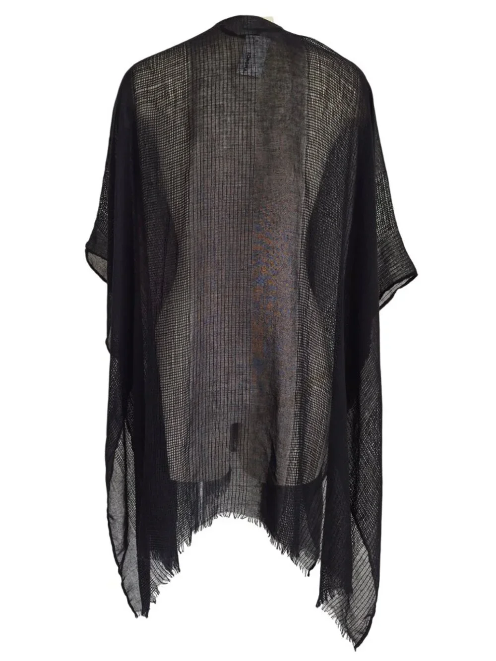 Sonoma Goods For Life Open Knit Ruana Kimono Black OS